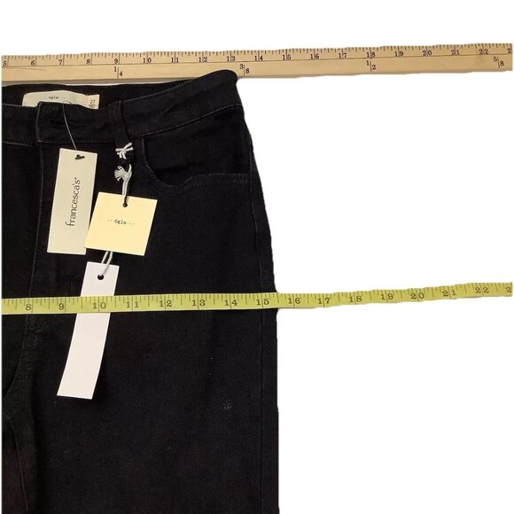 NWT Francesca's High Rise Skinny Stretch Jeans Black Denim Size 27 - Picture 7 of 9